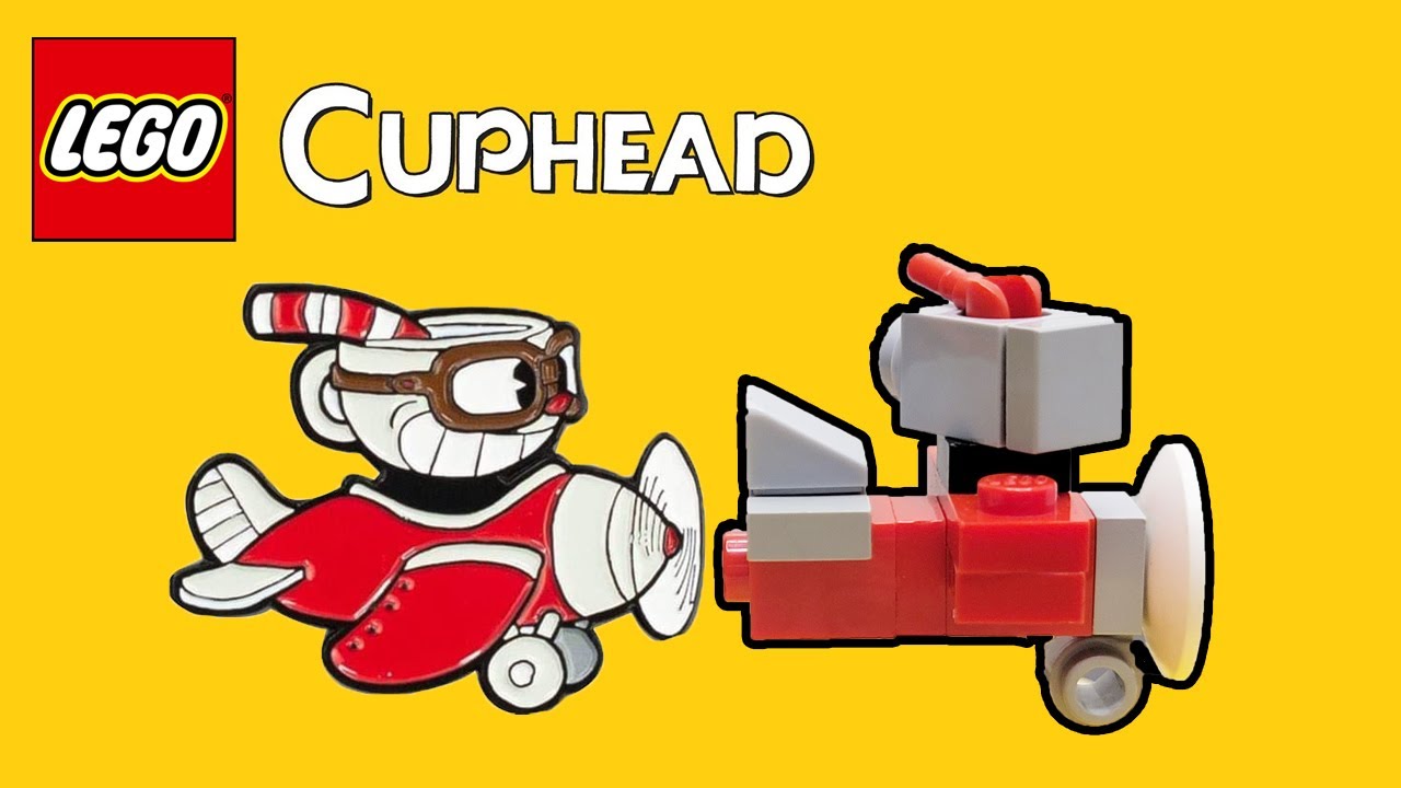 Lego Cuphead Cuphead, Mugman and Chalice Airplane Miniatures Stop