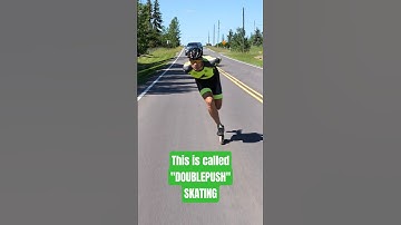 Hitting 60kph using body weight and Double Push technique 💥 10-week to learn Double-Push skating 😎 👇
