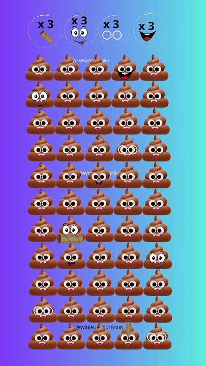 💩 Find the Odd Poop Emoji! Most People FAIL This! 🤯 #shorts