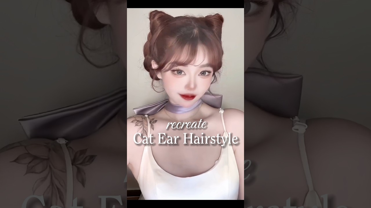 Cat Ear Hairstyles Tutorial 🐈🎀✨| easy hairstyles | 