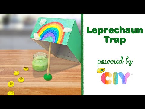 How to Make A Leprechaun Trap, DIY St Patrick's Day Craft || Crayola CIY
