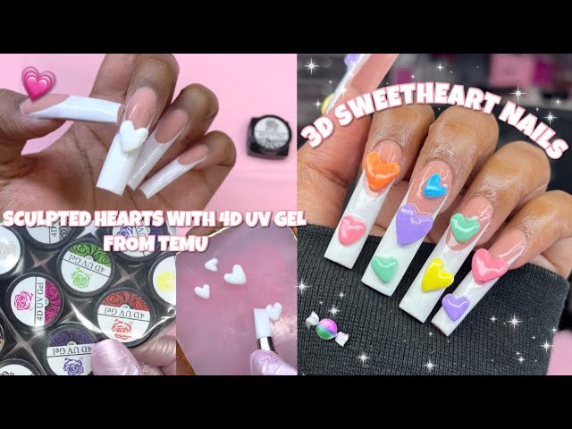 3D SWEETHEART CANDY NAILS 🍬💗 | HOW TO APPLY POLYGEL LIKE A PRO! | NAIL  TUTORIAL - YouTube