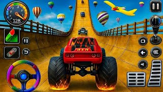 Impossible Monster Truck Stunt Car Simulator - Mega Ramp Race 3D  Challenge - Android Gameplay 2025 screenshot 1