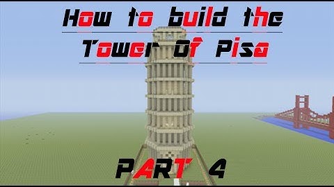 Minecraft Tutorial: How to build the Tower of Pisa (part 4)