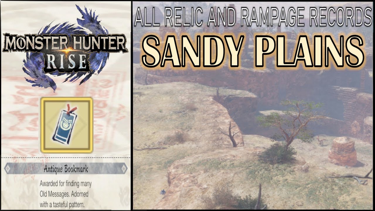 [MHR] All Relic and Rampage Records locations in Sandy Plains - YouTube