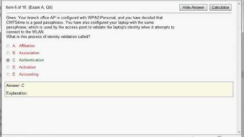 PW0-071 Certified Wireless Technology Specialist - Sales (CWTS)