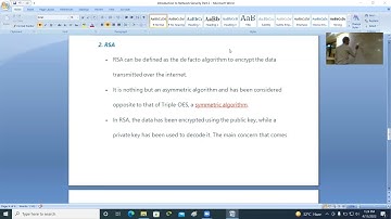 Network Security - Public Key B.Sc.IT-PPU-3rd Year, 11.4.2022 by Murali Sir - CIMAGE