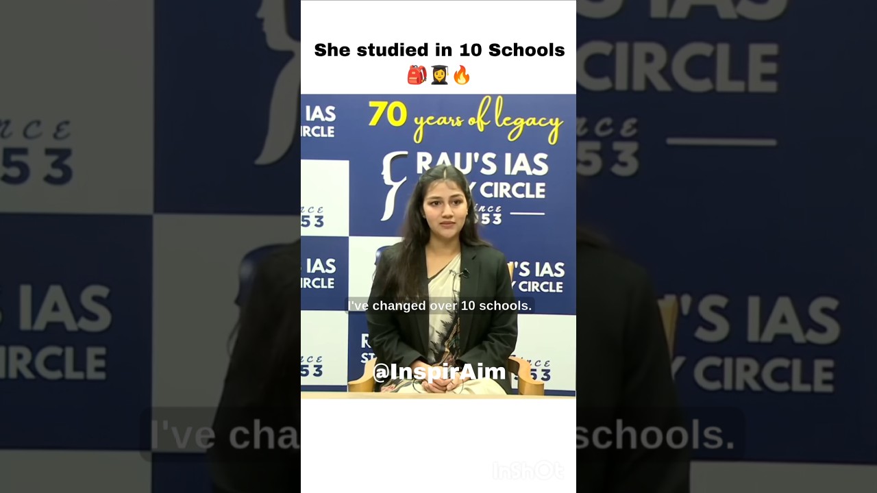 Studied in 10 Schools 🎒|Kashish Bakshi(AIR 54)🌟 |UPSC Interview 