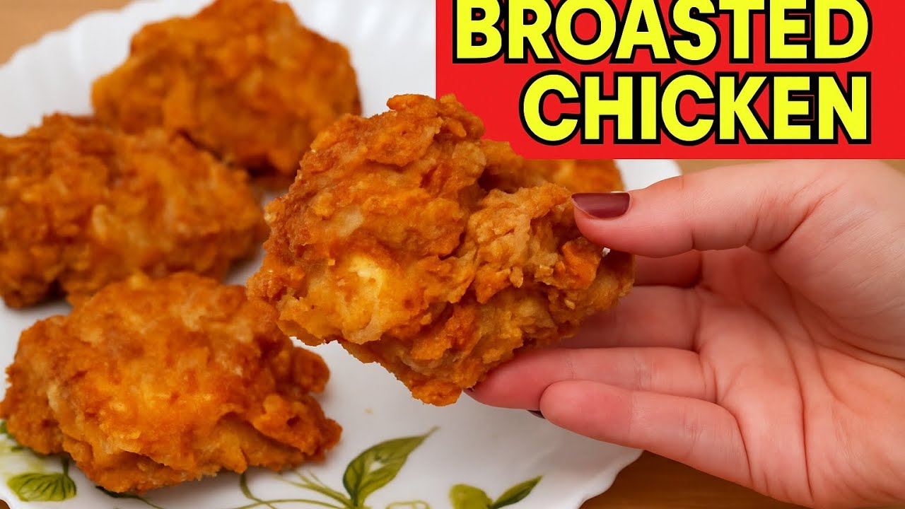 Broasted Chicken Recipe || Fried Chicken Recipe || Chicken Broasted