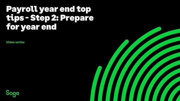Payroll year end top tips - Step 2: Prepare for year end
