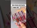 Swiss beauty satin lipstick swatches, lipstick under 250 #lipstick #swatches #makeup #swissbeauty