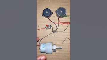 Double buzzer sound test  with gear motor