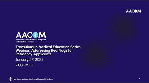 Addressing Red Flags for Residency Applicants