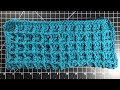 How to Crochet The Waffle Stitch- Easy Dishcloth For Beginner