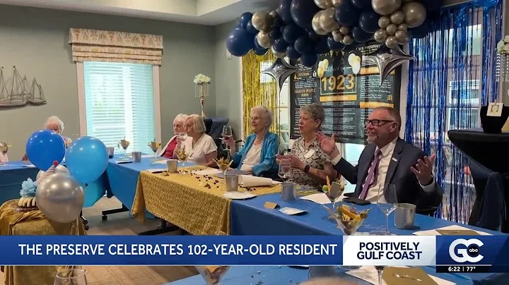 Senior living community celebrates resident's 102nd birthday with wine tasting