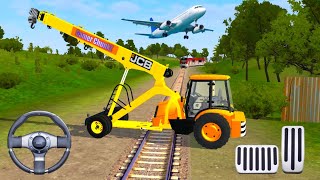 JCB LIFTALL CRANE DRIVING MOD - JCB BACKHOLE LOADER DRIVING - BUS SIMULATOR INDONESIA  ANDROID #13 screenshot 3