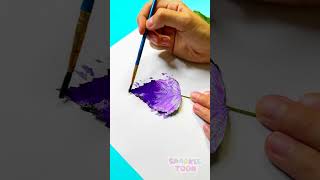 🍃 Fun Leaf Art Time! Draw a Butterfly Step by Step 🦋 #Art #Drawing #Shorts