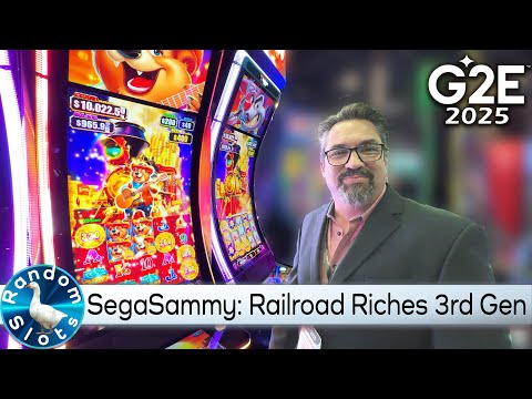 SegaSammy, Railroad Riches 3rd Gen, #G2E2025 Slot Machine Previews