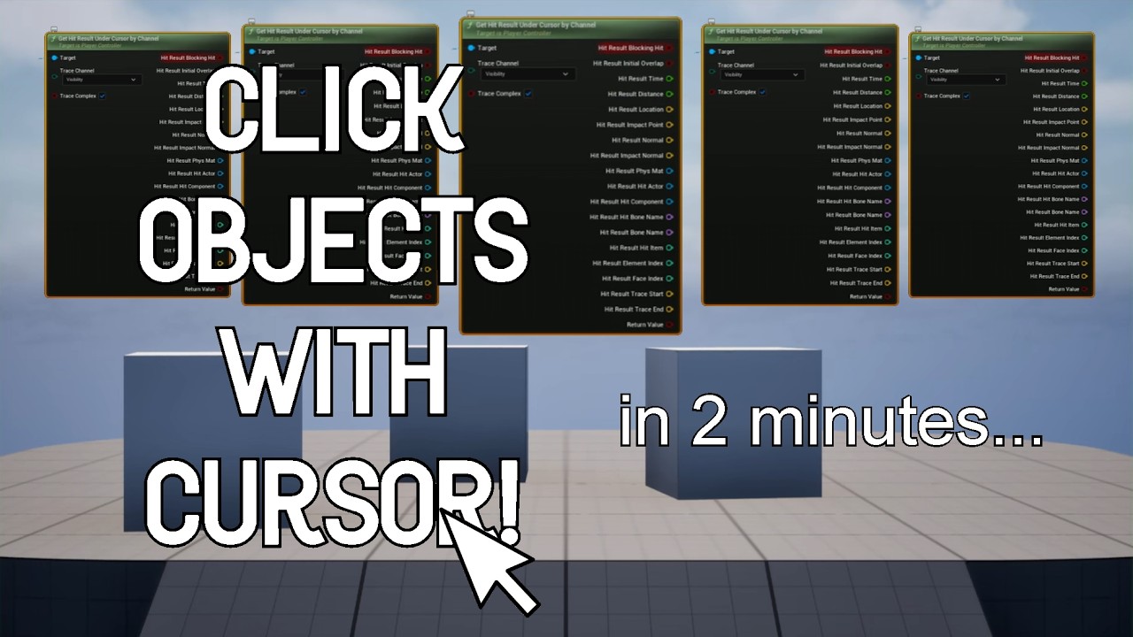 Interact with 3D objects using 2D mouse cursor | Unreal Engine 5 ...