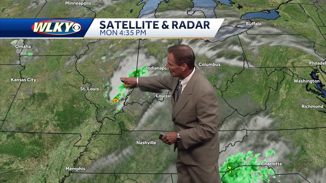 Widely scattered shower chances through Tuesday - YouTube