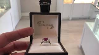 Ruby & Diamond Cluster Ring 2.43ct | Campbell Jewellers Dublin's Diamond Specialist