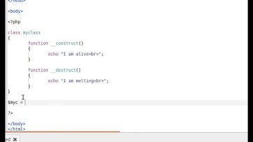 LAMP 36 - construct and destruct