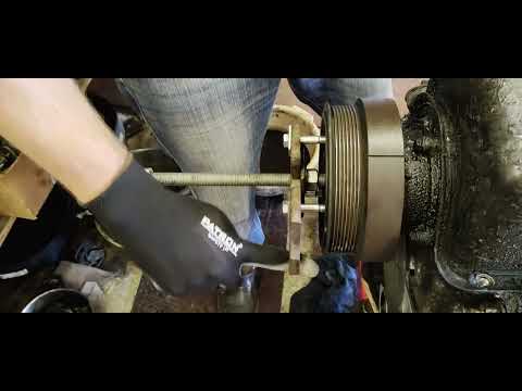 7.3 PowerStroke DIY Harmonic Balancer Puller - YouTube