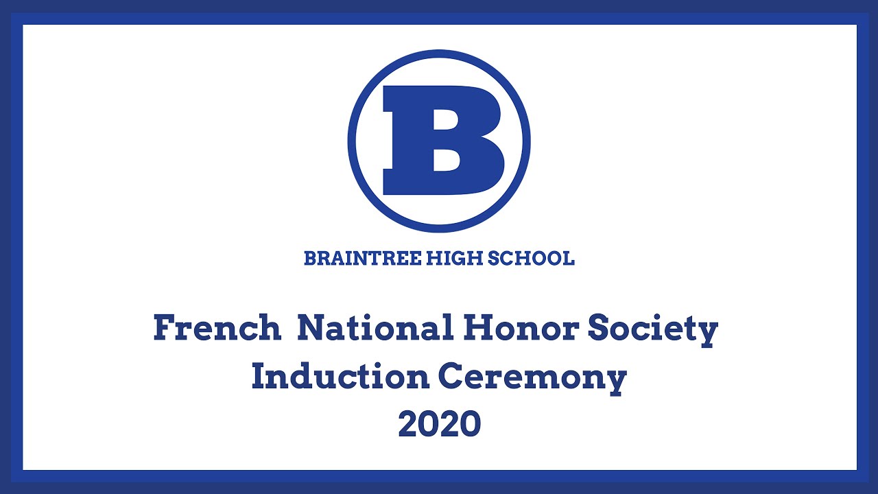 BHS 2020 French National Honor Society Induction Ceremony YouTube
