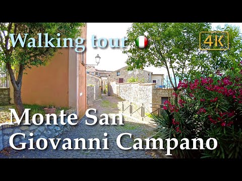Monte San Giovanni Campano (Lazio), Italy【Walking Tour】History in Subtitles - 4K