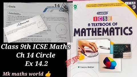 Class 9th ICSE Maths Ch 14 Circle Ex 14.2👍 easy explained 👍 like 👍 subscribe 👍