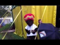Rastamouse backstage at Glastonbury 2011