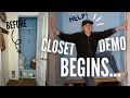 i diy my closet into a custom vanity space! Pt 1 | DIY Danie