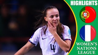 Portugal vs France || HIGHLIGHTS || UEFA Womens Nations League 2023/24