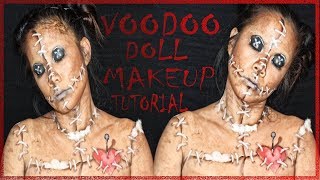 Voodoo Doll Makeup Tutorial/ Melanie Jennings