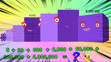 NUMBERBLOCKS SMALL & BIG NUMBER ADDITION | GIANT NUMBER PLACE VALUE | LEARN TO COUNT | hello george