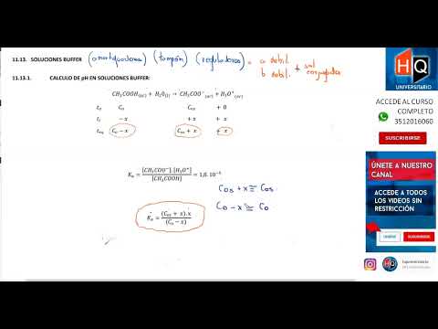 Soluciones Buffer | Quimica Universitaria