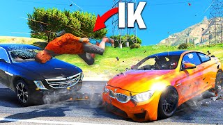 Kan Je Het ZWAARSTE AUTO ONGELUK Overleven In GTA 5?! (GTA 5 Mods) screenshot 1