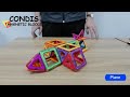 Condis magnetische bausteine model flugzeug magnetbausteine kindergarten  magnet zum spielen