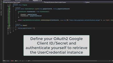 Google My Business API - Retrieving Insights for your Locations Listings in C#
