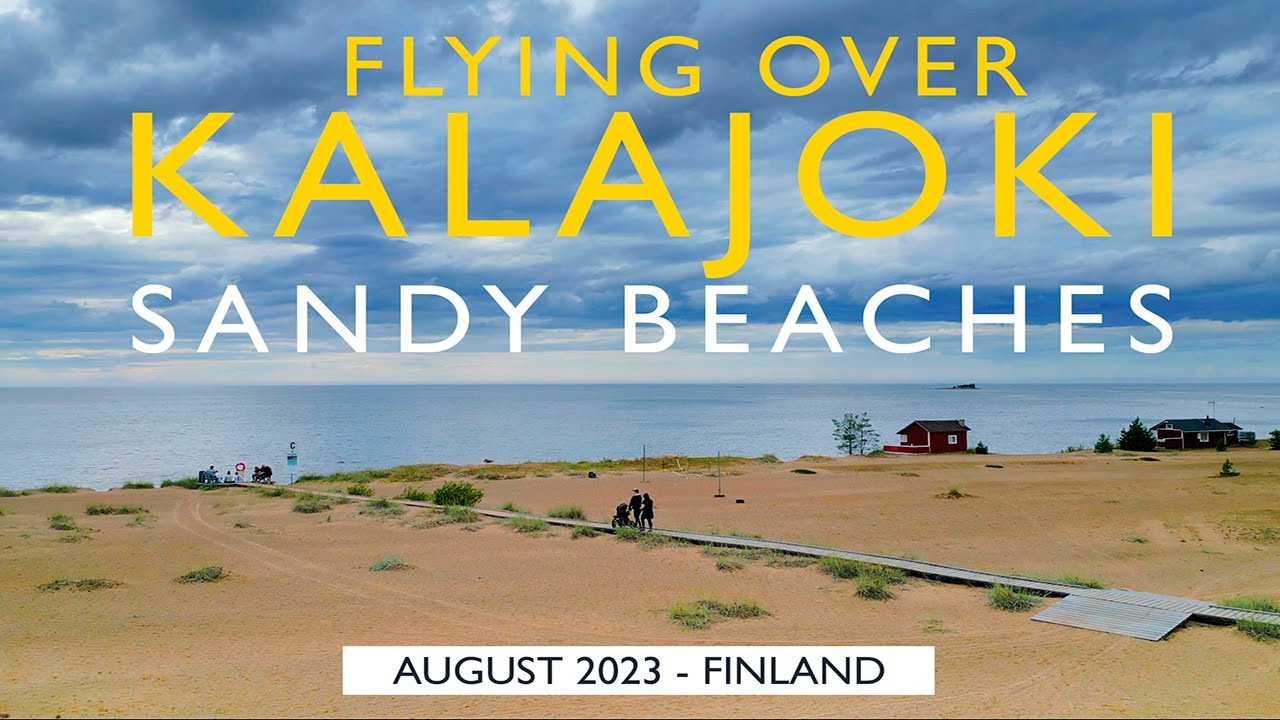 Flying Above Kalajoki Sand Beaches, August 2023, Finland [4K]