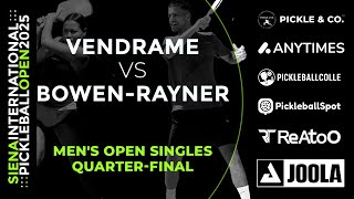 Davide Vendrame vs Charles Bowen-Rayner - Men's Open Singles Quarter-final - SIPO 2025