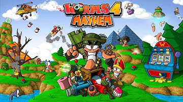 Worms 4 Mayhem - Beginning Tutorial Gameplay