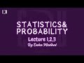 Statistics And Probability Lecture 1 2 3