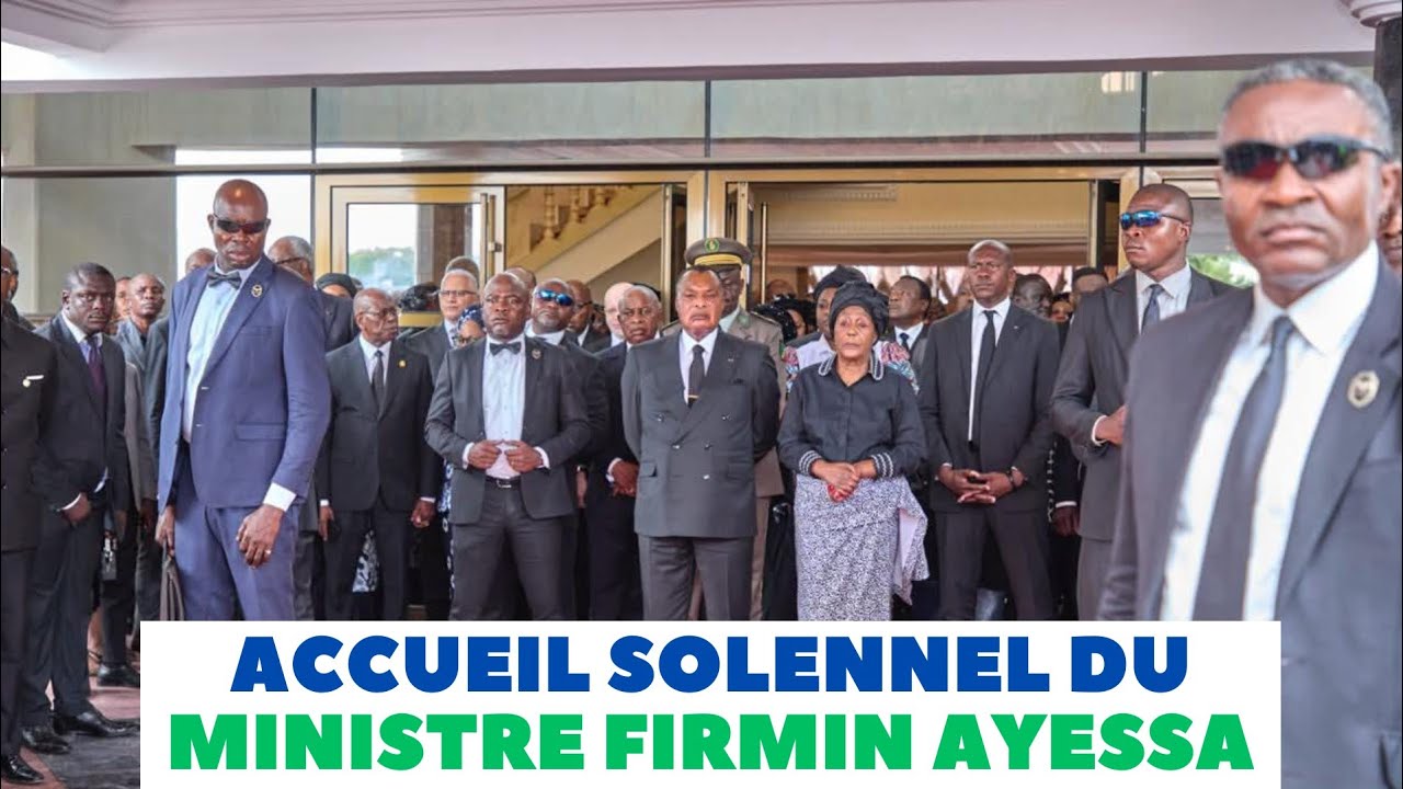Émotion à Brazzaville | Le couple Présidentiel accueille la dépouille de Firmin Ayessa à Maya-Maya