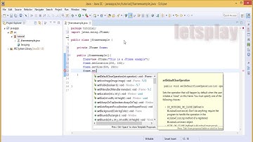 Video #33 -  Java Swing Tutorial  How To Set The Icon  To JFrame