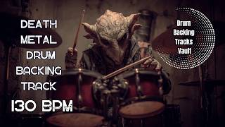 110 BPM Death Metal Drum Backing Track | Crushing Half-Time Breakdown