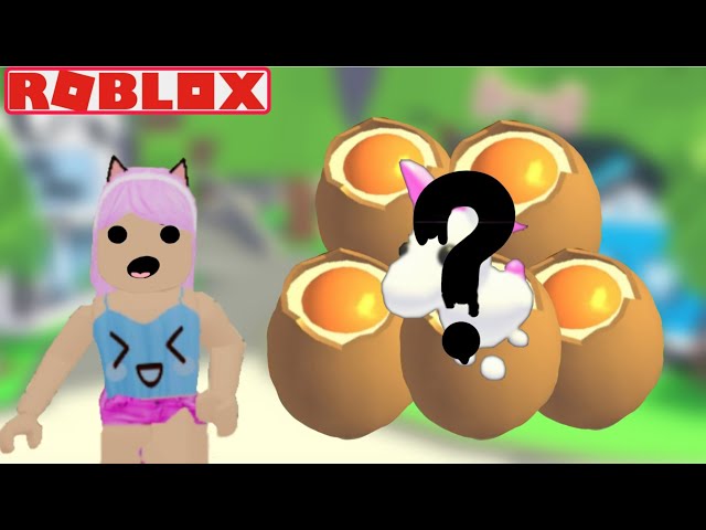 Hatching 4 eggs in Adopt Me! (ROBLOX Experience)