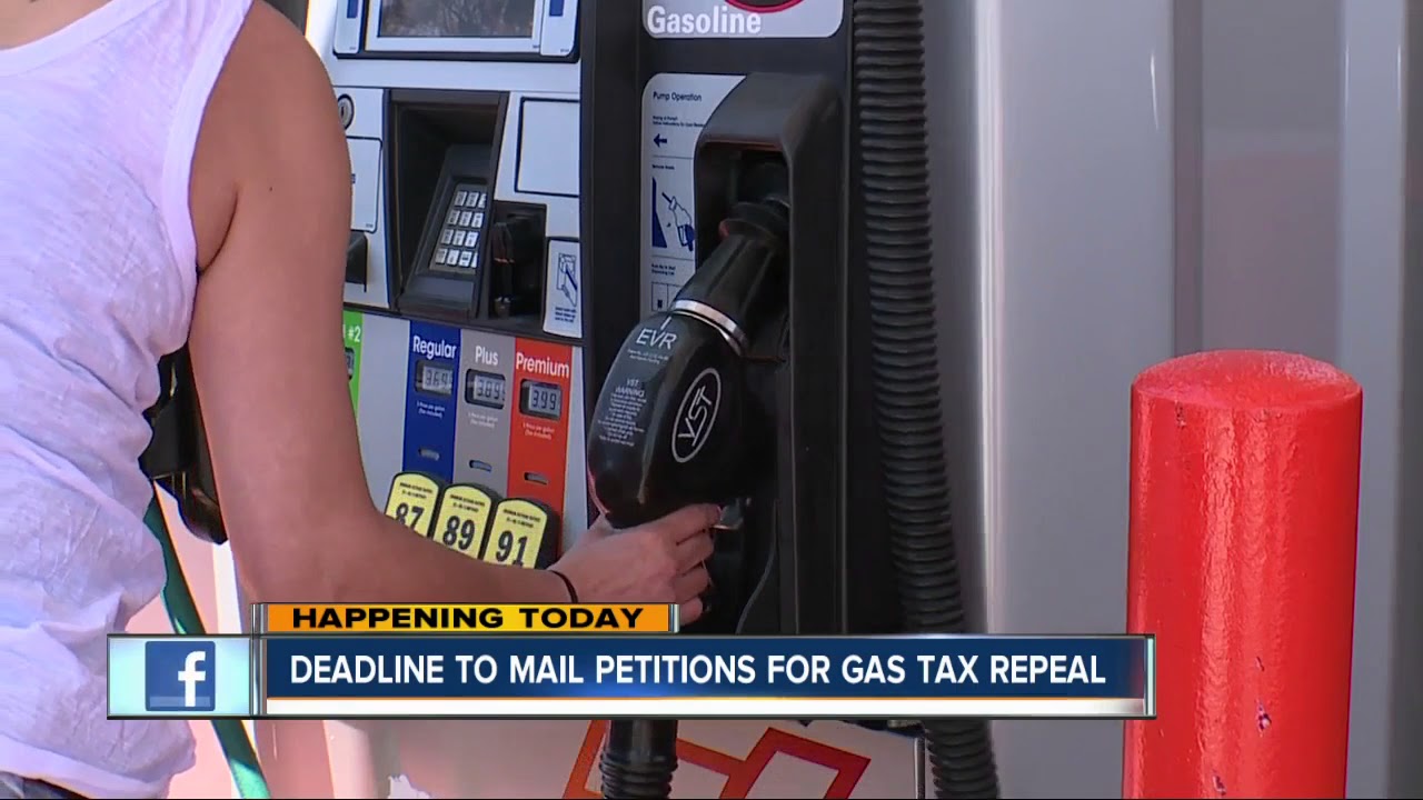 Deadline to mail petitions for gas tax repeal