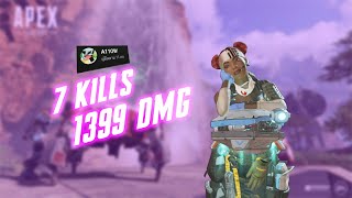 7 kills & 1399 dmg with Lifeline | APEX LEGENDS