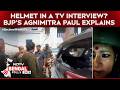Helmet In A TV Interview? BJP’s Agnimitra Paul Explains After Poll Attack